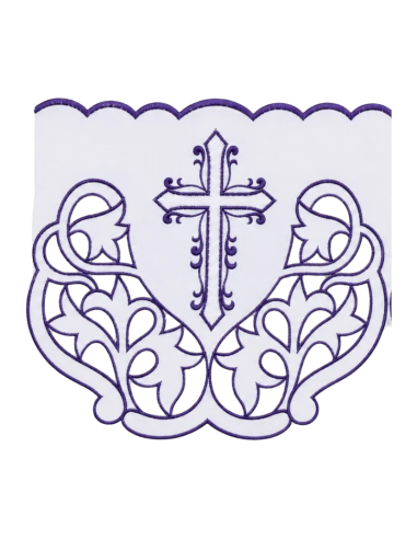 Altar Cloth with Purple Cross Lace | Karelia
