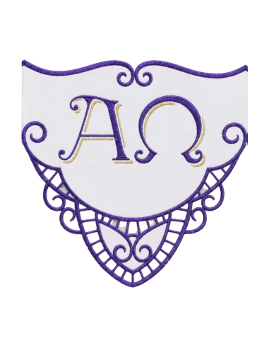 Mantel de Altar Alfa y Omega Morado | Karelia