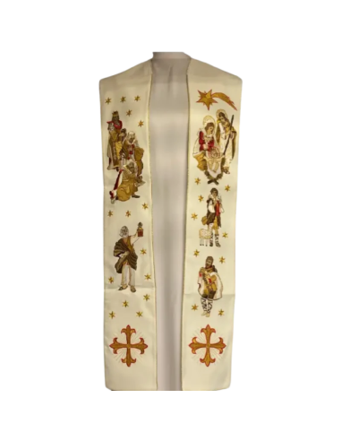Embroidered Christmas Magic Stole