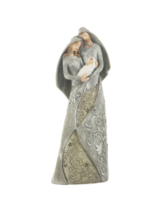 Modern Christmas Nativity Scene – Silver Edition