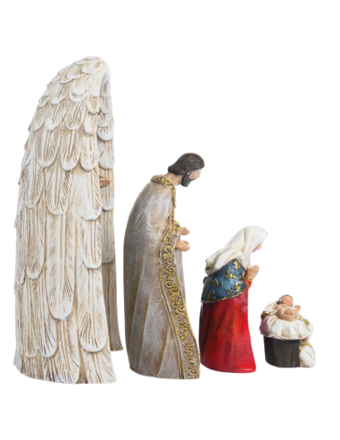 Nacimiento de Navidad – Sagrada Familia – 4 Figuras