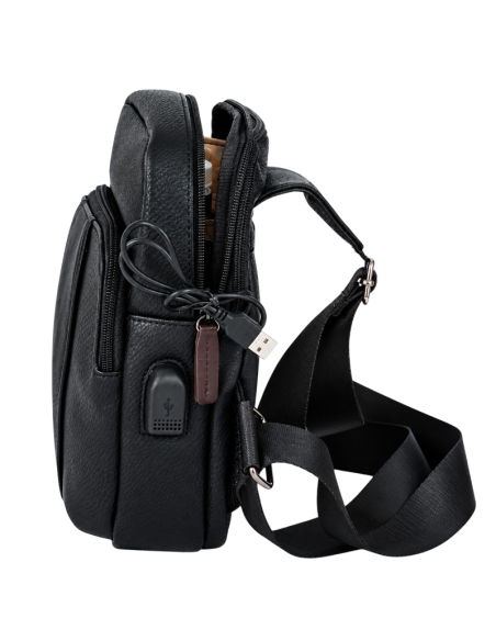 Small Crossbody Bag with USB Cable
