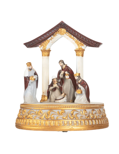 Classic 18 cm Musical Nativity Scene