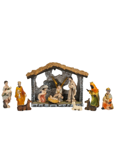 Classic 12-Piece Nativity Scene (With Stable)