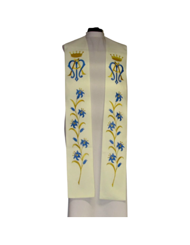 Estola Bordada Santa Mater