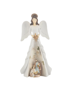 Ángel ilumina la Sagrada Familia