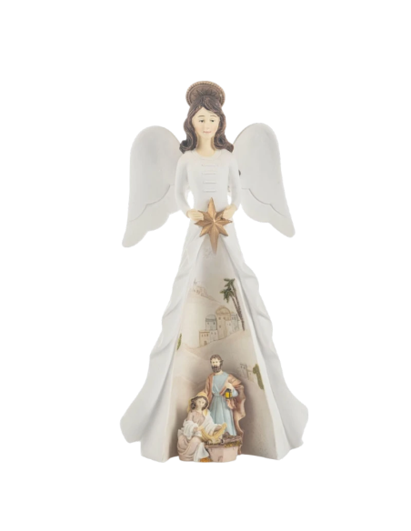 Ángel ilumina la Sagrada Familia