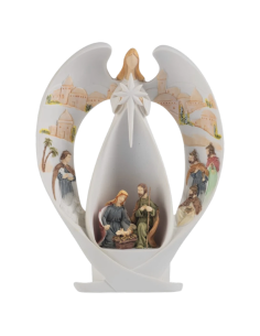 Nacimiento Ángel con luz celestial
