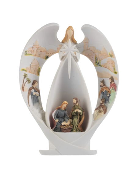 Nacimiento Ángel con luz celestial