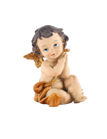 Delicate angel enhanced with golden details