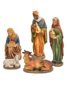 Escena completa con personajes del nacimiento