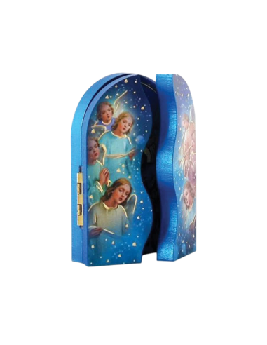 Placa decorativa con delicadas alas navideñas