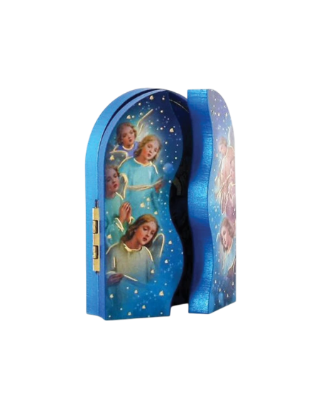 Placa decorativa con delicadas alas navideñas
