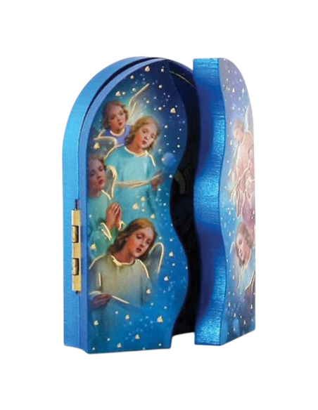 Elegant blue wooden Christmas decoration