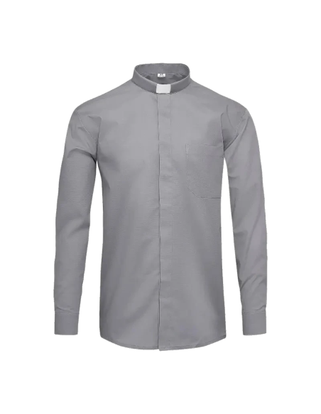 Camisa Gris Sacerdotal – Confección a Medida