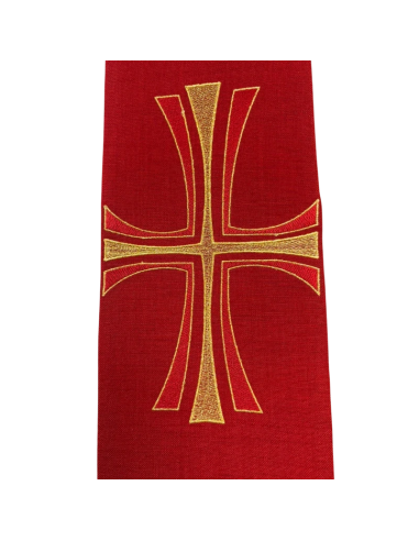 Estola Cruz Dorada Bordada