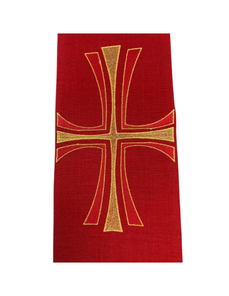 Estola Cruz Dorada Bordada