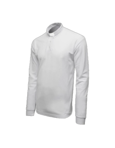 Polo Sacerdotal con Clergyman Blanco