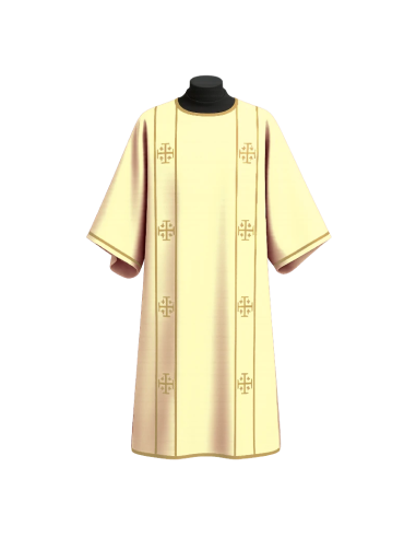 Dalmatic whit Jerusalem cross