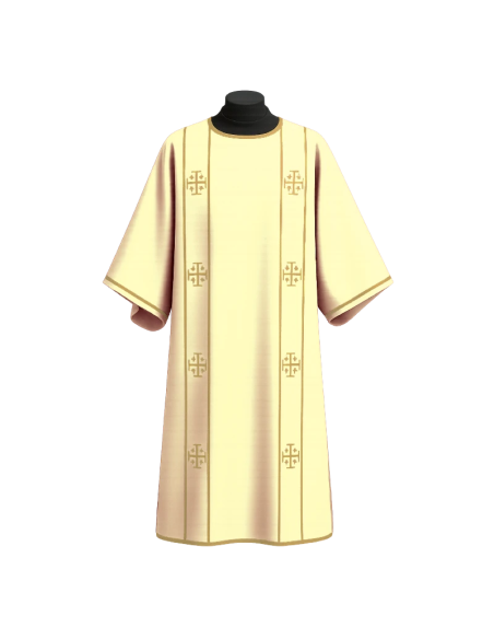 Dalmatic whit Jerusalem cross