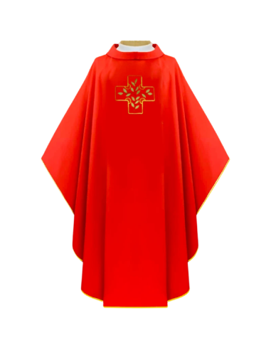 Casulla Bordada Cruz de Olivo
