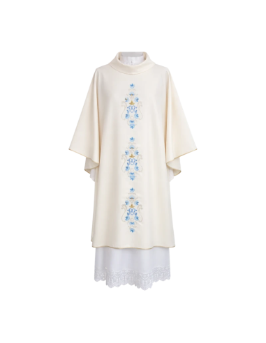 Dalmática Mariana bordada