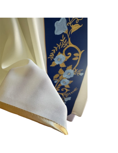 Marian Assumption Chasuble – Navy Blue