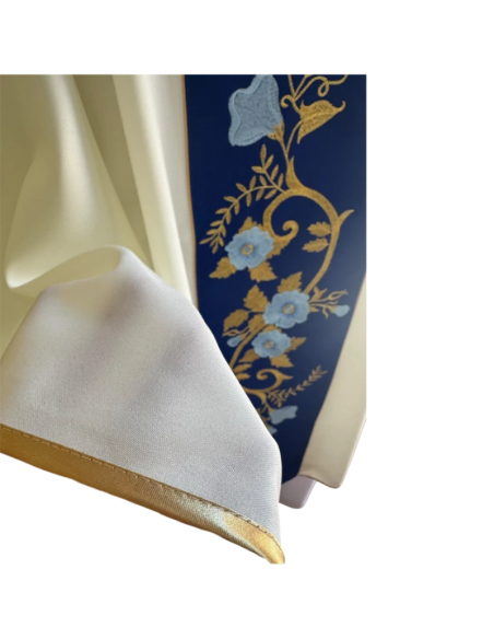 Marian Assumption Chasuble – Navy Blue