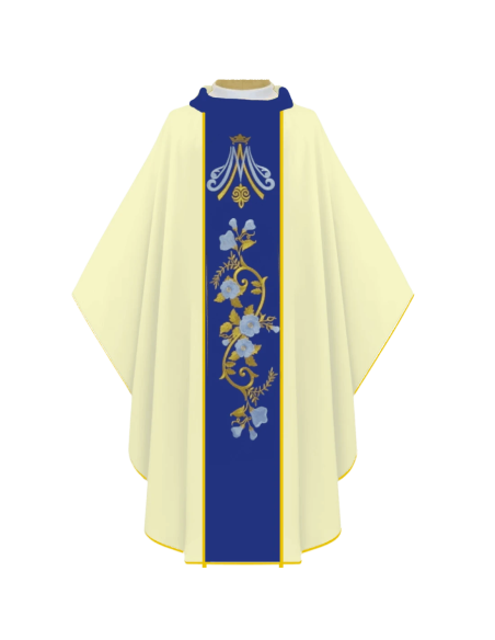 Casulla Mariana Asunción Azul marino