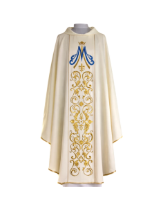 Casulla Mariana Mater Amabilis Blanca