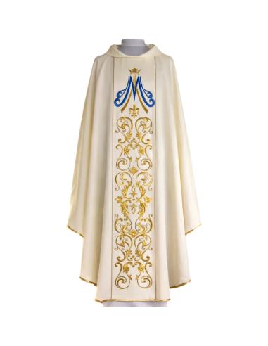 Casulla Mariana Mater Amabilis Blanca