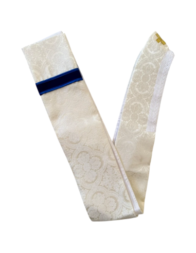 Casulla Mariana Mater Amabilis Azul Terciopelo