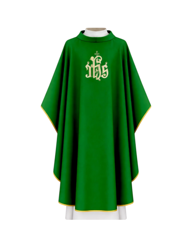 Casulla Bordada JHS Cruz