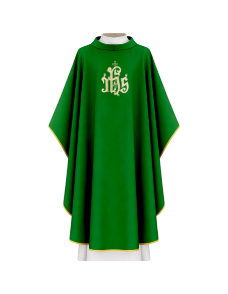 Casulla Bordada JHS Cruz