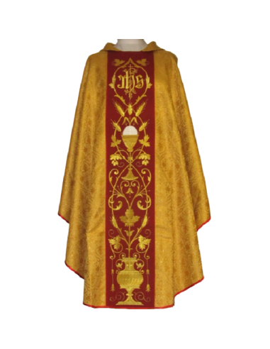 Casulla Cáliz de fé dorada