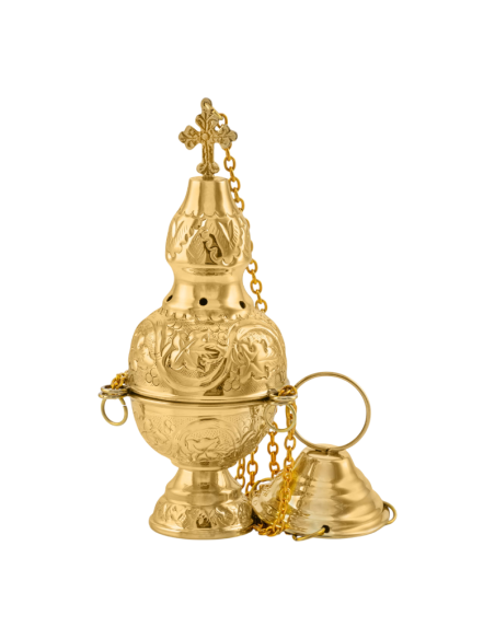 Incensario Cruz Sencillo - 21 cm