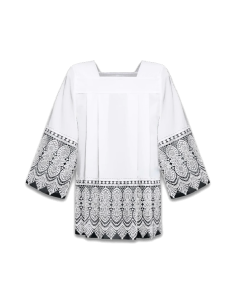 Classic Surplice with Lining and Lace Trim
