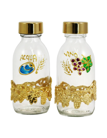 Gold Liturgical Bottles “Vine and Grapes”