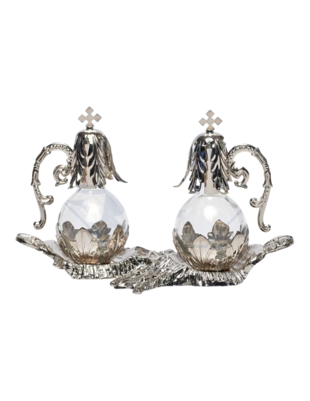 Juego de Vinajeras Stromboli Plateadas