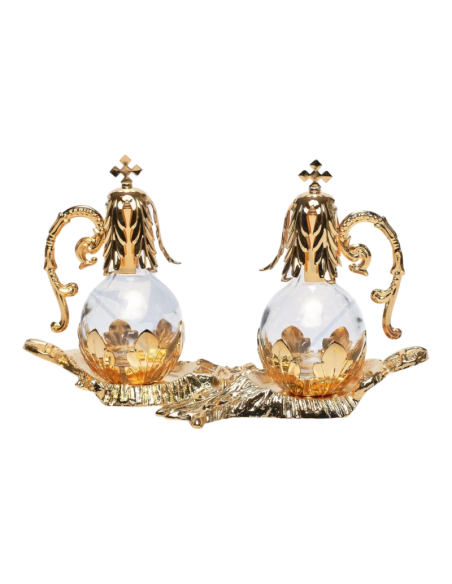 Juego de Vinajeras Stromboli Doradas