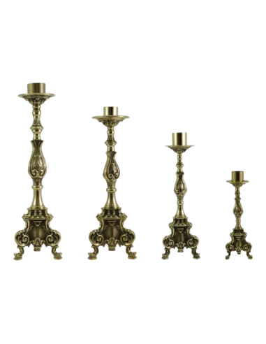 Candelabro barroco envejecido