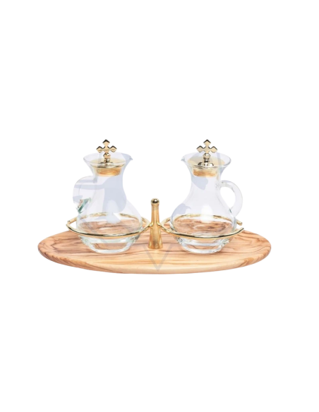 Vinajeras en madera de Olivo