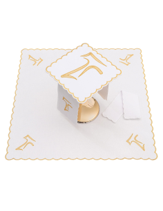 Set de Altar bordado Cruz Tao