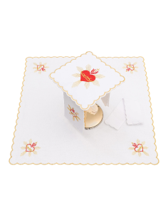 Set de Altar bordado Corazón de Jesús
