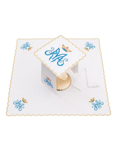 Embroidered Altar Set Crowned Mary