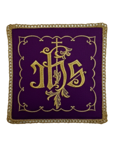 Palia sacerdotal bordada JHS Morada