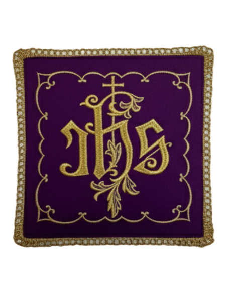 Purple Embroidered JHS Priest Pall