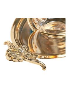 JHS cruets with gold tray 2