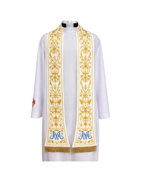 Estola de terciopelo Mater Dei