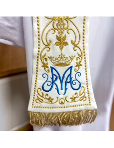 Estola de terciopelo Mater Dei 2